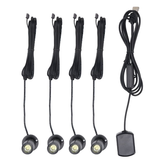 Sorven USB Mini Mini Spotlight, Small Accent Light 4PCS for Cabinet