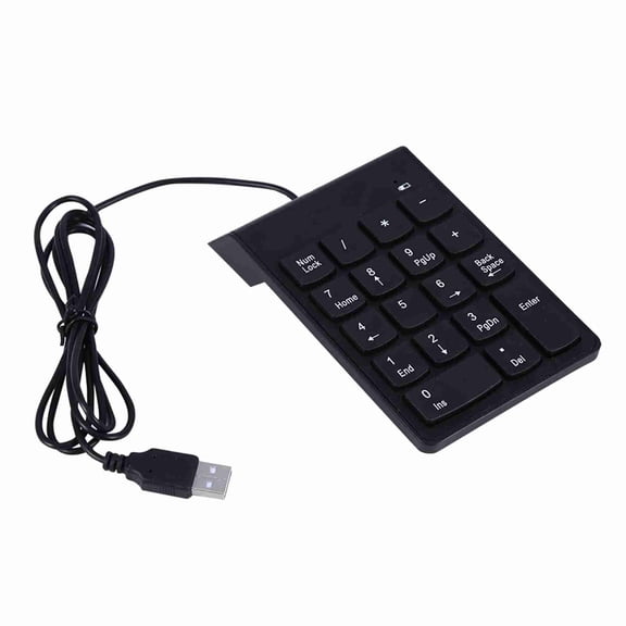 Sorven USB NumpadUSB Numeric Keypad Number Pad Numpad 18 Keys Mini Keyboard Plug and Play Ergonomic Tilt Spill Dust Proof for Laptop Desktop PC Notebook