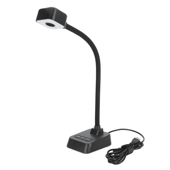 Sorven USB Webcam4K USB Camera, AI Noise Reduction Mic Portable 360 Deg Rotatable Lens Auto Focus Foldable Document Camera 3 Level LED Light for