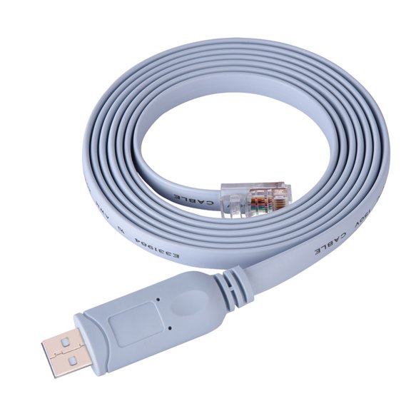Sorven USB to RJ45 Serial CableUSB2.0 Male to RJ45 Male CAT5 Serial Console Flat Cable, Connects USB Port to Console Port with Drivers for