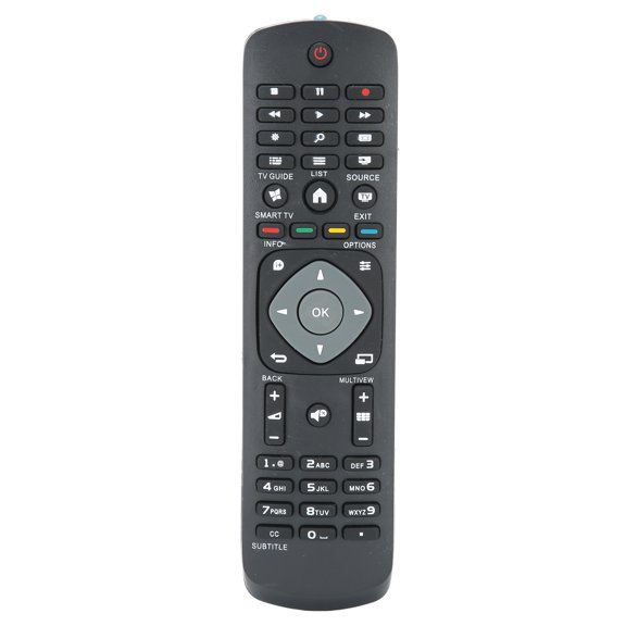 Sorven Universal Remote ControlRemote Control for , Universal Replacement Controller with Dedicated Menu Navigation Keys for Digital TV, Direct Channel Access, 2 x AAA Batteries Not Included, Black