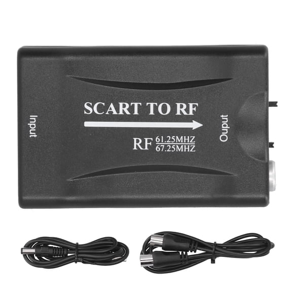 Sorven Video Adapter SCART To for RF Adapter, SCART Adapter 5V/500ma with Tuner Interface for Pal Dk Standard Output