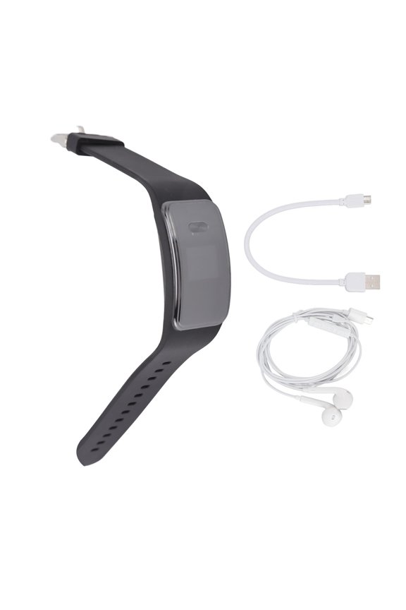Voice Activated Recorder Mini Voice Recorder Watch, Buttonless Design Fashionable Voice Activated Recorder Watch In Line Control Long Standby Time for Daily Use Neutral English Black 16GB