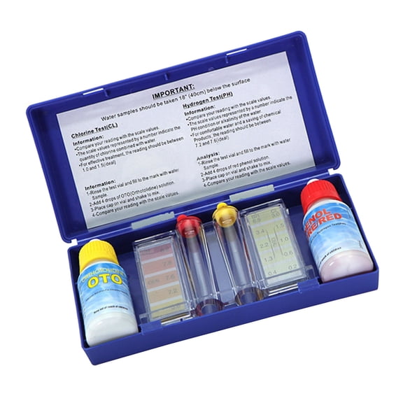 Sorven Water Quality Test Kit Water Quality Test Kit, High Purity Dual Purpose PH Test Solution with Testing Tube for Aquariums Tank