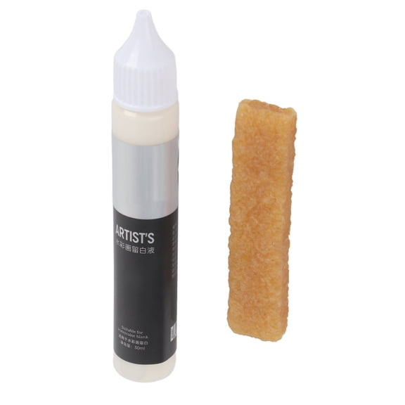 Sorven Watercolor Medium Masking Fluid Artist Media Pigment Covering Liquid 30ml, White Liquid