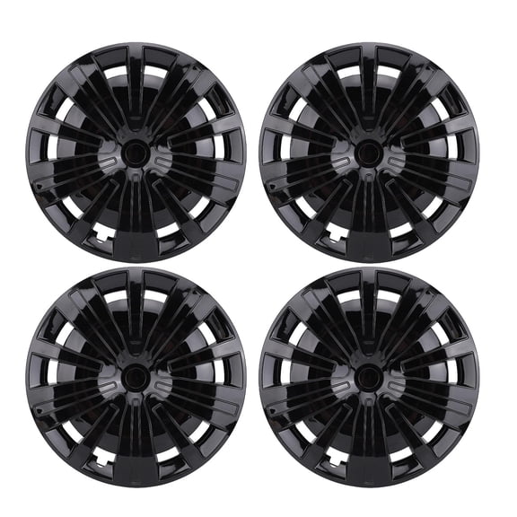 Sorven Wheel Hubcaps Set Wheel Rim Cover, Modern Style 16 Inch Wheel Hub Caps Protective 4PCS Anti Impact Replacement for 2013-2018 for R16 Tire Black