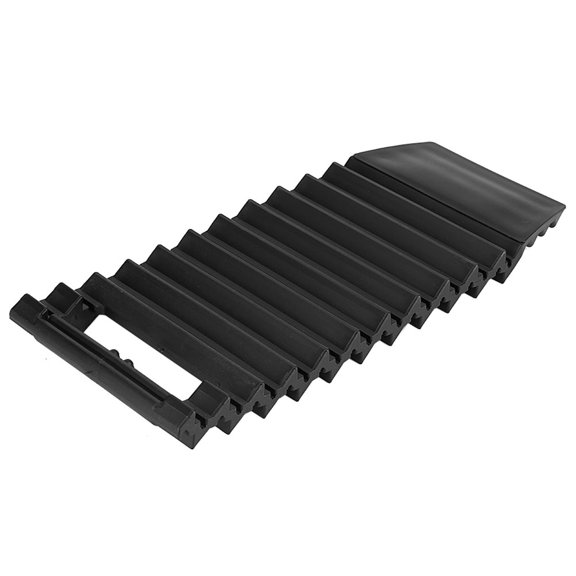 Sorven Wheel Traction Mat Universal Car Wheel Anti Skid Pad Tire Traction Non Slip Mat Plate Grip Snow Mud Sand ABS Black 13x6x1 Inch
