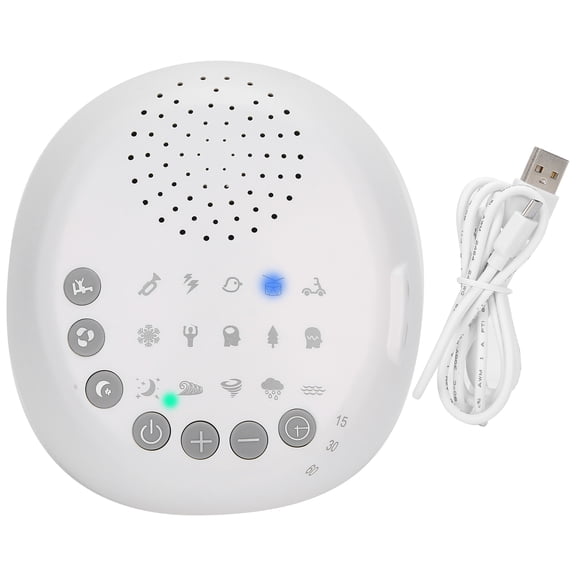 Sorven White Noise Machine Sleeping Sleep Sound Device Timing White Noise Machine Portable Music Sleeping Aid Instrument