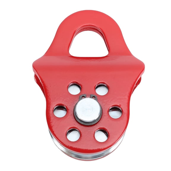 Sorven Winch Pulley Heavy 3 Ton Heavy Duty Recovery Winch Snatch Block 6613.87lbs Capacity Towing Pulley Block for Truck Tractor ATV UTV Red