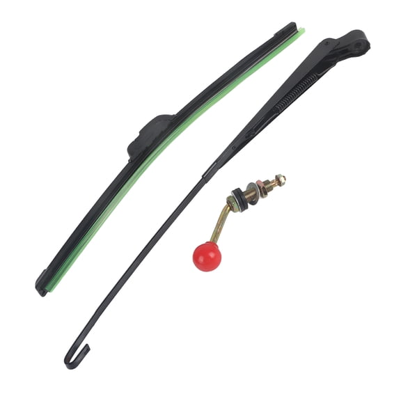 Sorven Wiper Blade UTV Manual Hand Operated Wiper , Universal replacement for Kit for Hard Coated Polycarbonate Windshields or Glass Windshields of Most UTV with Low Noise and No Scratch