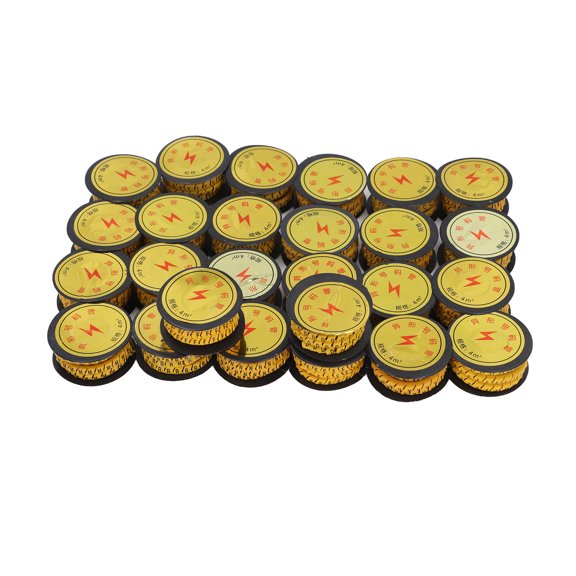 Sorven Wire Numbering Marker 26PCS Set Tube Cable Marker EC Letter Number PVC A to Z Marking Coded Cable Marker for Electronics Computers