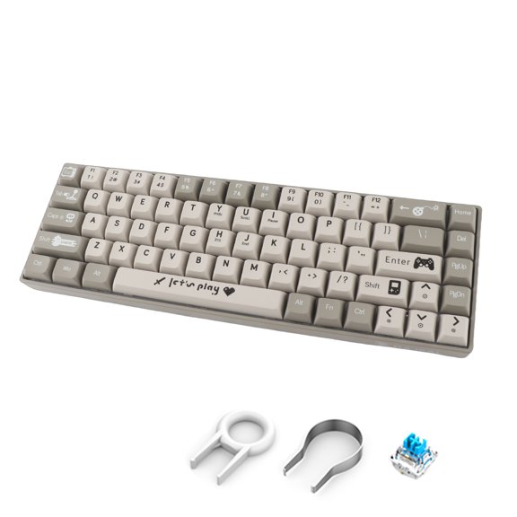 Sorven Wired Gaming Keyboard68 Key Compact Wired Gaming Keyboard, 17 Light Effects, Enduring ABS. Detachable Shaft Body, High Portability and Storage, Comfortable Typing Process, Blue Switch