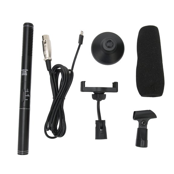 Sorven Wired Microphone Handheld Phone Microphone, Professional Interview Microphone Type C Condenser for DSLR Cameras for Journalists