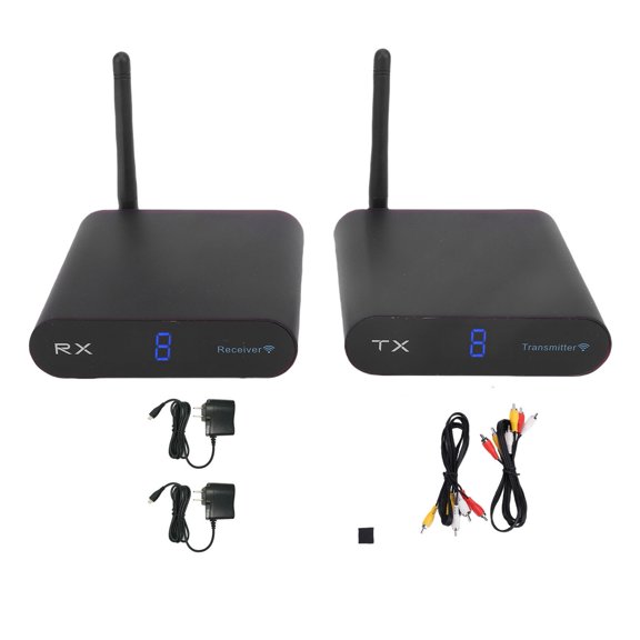 Sorven Wireless AV Transceiver SystemWireless Wireless AV Receiver and Transmitter 5.8GHz Audio Video Transceiver System Kit 300M Distance