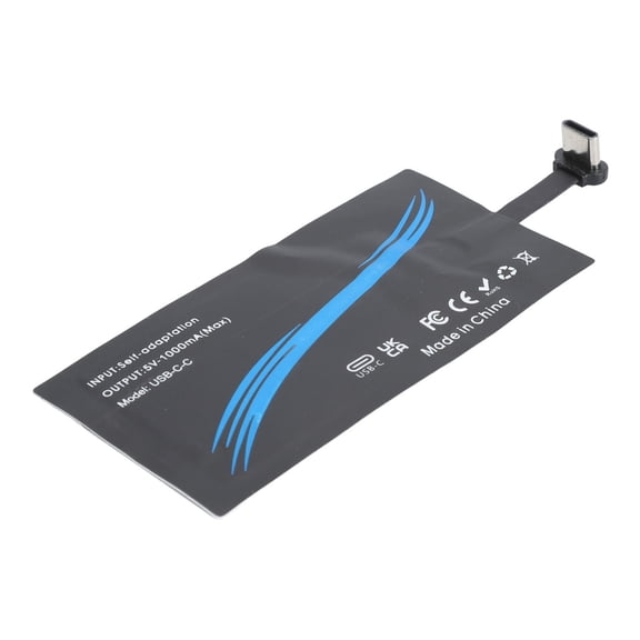 Sorven Wireless Charger Charging Receiver PatchWireless Charger Charging Receiver Patch, Wireless Charging Receiver Adapter USB C 5W for Home USB C C