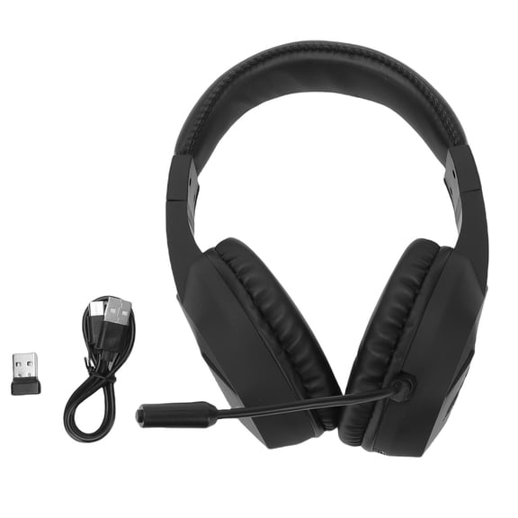 Sorven Wireless Gaming HeadphoneHeadset Wireless Gaming Headset 2.4G Bluetooth 5.4 RGB Light Wireless Gaming Headphone with Noise Canceling Mic for PC Computer