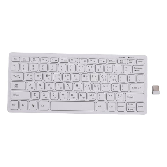 Sorven Wireless KeyboardKorean Keyboard 2.4GHz Wireless 78 Keys Thin Lightweight Small Keyboard for PC Laptop
