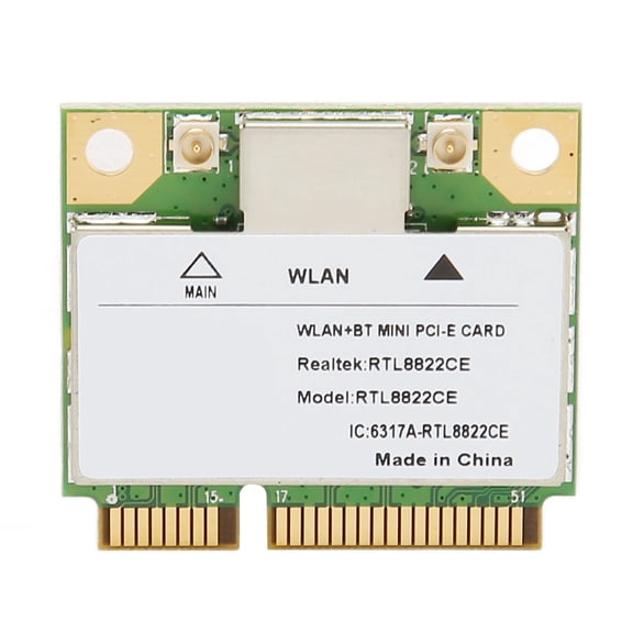 Sorven Wireless Network Card Mini PCIe WiFi Card, RTL8822CE Mini PCIe Wireless Card 2.4G 5G Dual Band for Laptops