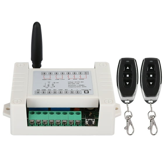 Sorven Wireless Two Controller Motor Forward Reverse Switch Controller, 2CH Motor Switch Remote Control DC12V-36V with Module for Radio Communication