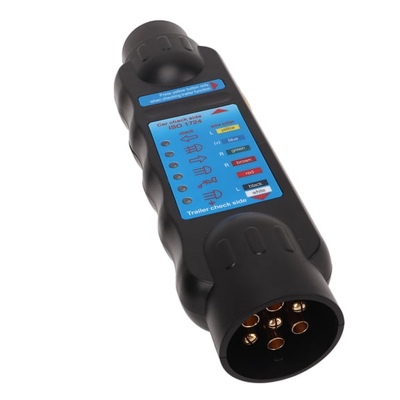Sorven Wiring Circuit Diagnostic Tool Trailer Wiring Circuit Tester, 12V Battery Powered High Performance 7pin Towing Light Diagnostic Tool Plug and Play for Caravans