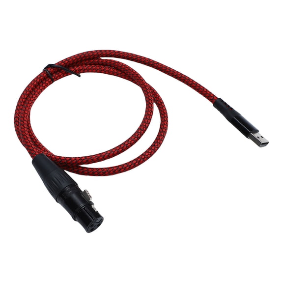 Sorven XLR Female to USB Cable Microphone XLR to USB Cable Female Mic Link Converter HiFi Sound for Microphone Recording Karaoke Sing Speaker Mixing Console