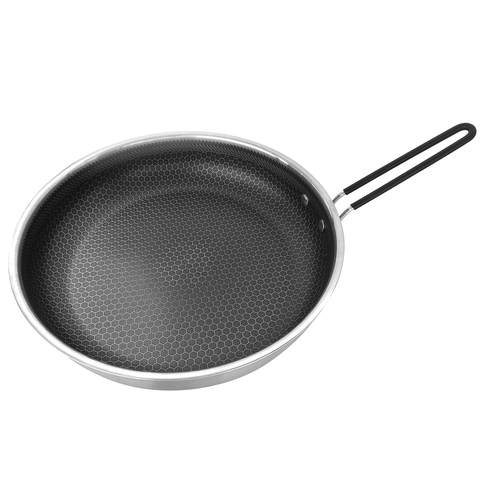 Sorven camping pans for gas stove Non Stick Camping Frying Pan Foldable Handle Universal for Gas Electric Induction Ceramic Stoves 26cm 28cm Options Stainless Steel