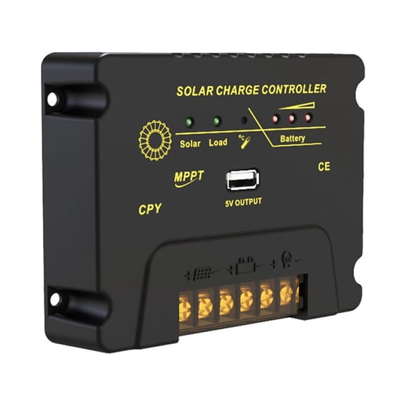 Sorven controller 12v/24v Controllers 20A Solar Charge Controller 12V/24V Solar Panel Regulator with 5V USB Port MPPT Charge Controller for -acid Battery/LiFePO4 Battery/Ternary Lithium Battery