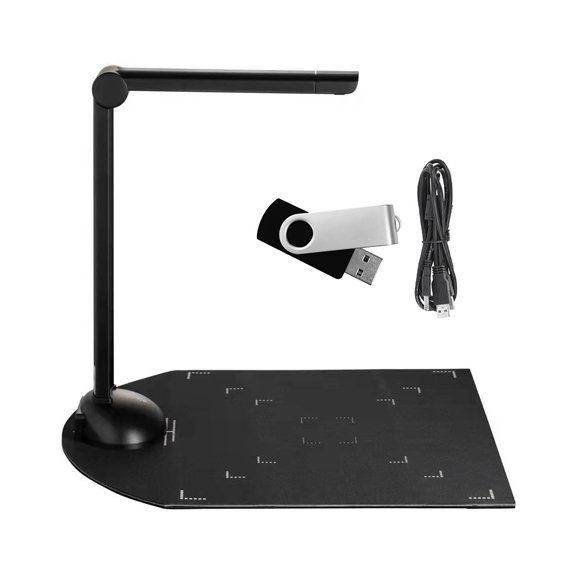 Sorven document camera Teachers Document Book Camera Scanner 8 Mega- HD High-Definition A3 Scanning Size with USB Port LED Light OCR Function Compatible with for Classroom Office Library