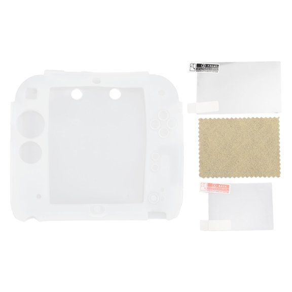 Sorven for 2DS Controller CaseProtective Cover for 2DS, Dustproof Controller Silicone Skin Cover for Device Guard White