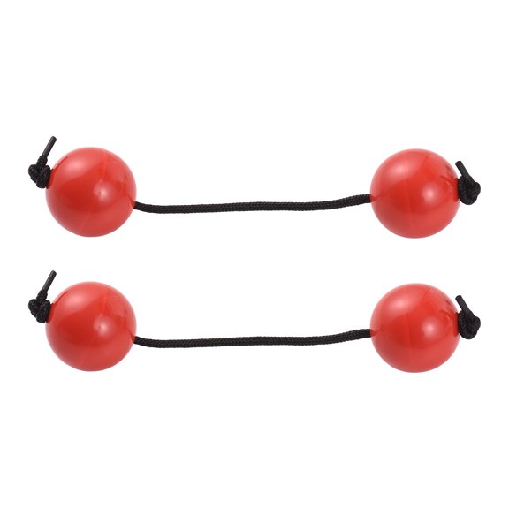 Sorven kashaka instrument Aslatuas Rhythmic Ball, ABS Shell Rhythmic Sandballs, Iron Beads, Climbing Rope, Soothing Sound, Music Activities, Beginners, 2 Pcs, Red, Blue, Black, Plastic