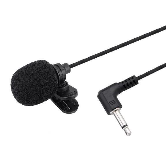 Sorven lapel lavalier microphone 3.5mm Mini Portable Clip-on Lapel Condenser Microphone Mic Hands-free 3.5mm TS Plug for Computer PC Portable Voice Amplifier Speaker