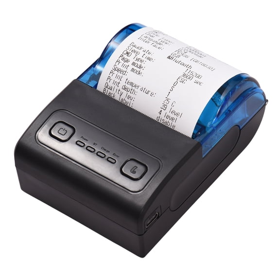 Sorven receipt printer Portable Mini Thermal Printer 2 inch Wireless USB Receipt Bill Ticket Printer with 57mm Print Paper Roll Compatible with iOS for Restaurant Sales Retail Stores
