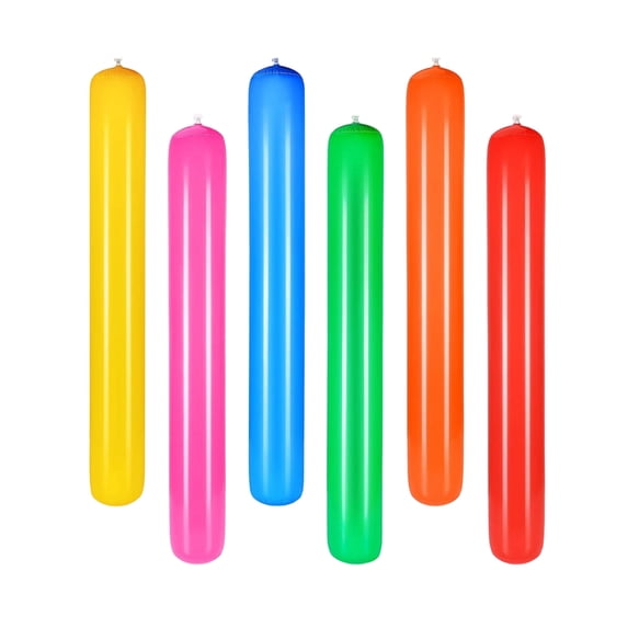 Inflatable Pool Noodle,Colorful Blow Up Pool Float for Outdoor Water Activities,Summer Swimming Pool Beach Lake Party Sports for Adults (6 Colors)