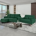 thumbnail image 1 of Soscana Convertible L Shaped Sectional Sofa and Loveseat, 3 Seat Sofa Couch with Storage Ottoman and Love Seat, Couch and Loveseat Set for Living Room Office Apartment Bedroom, 1 of 9
