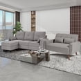 thumbnail image 1 of Soscana Living Room Furniture Set,Convertible L Shaped Sectional Sofa Couch and Loveseat, 3 Seater with Storage Ottoman and 2 Seater, Modern Seating Set for Apartment Living Room Office Studio, 1 of 9