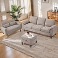 thumbnail image 1 of Soscana Sectional Sofa with Storage Ottoman and Loveseat, 3 Seat L Shaped Couch and 2 Seat Sofa,Living Room Furniture Set for Home Apartment Office Studio, 1 of 8