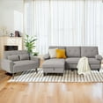 thumbnail image 1 of Soscana Living Room Furniture Set Sectional Sofa with Storage Ottoman and Loveseat,Modern L Shaped 3 Seater Couch and 2 Seater Small Sofa for Home Living Room Apartment Office Studio, 1 of 7