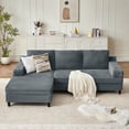 thumbnail image 1 of Soscana Modular Sofa Couch,L Shaped Sectional Sofa with 2 Cup Holders for Living Room,Apartment,APT, 1 of 11