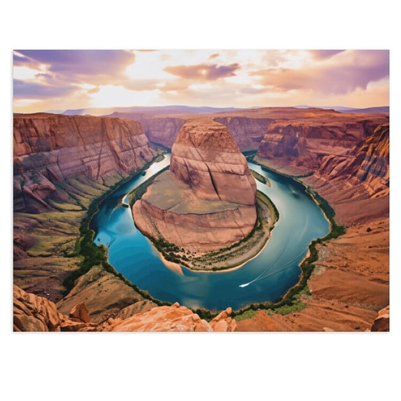 Soscooter Grand Canyon Arizona Wall Art Nature National Park Horseshoe Bend Landscape Canvas Prints Sunset Picture Wall Decor Colorado Mountain Painting Artwork 16x12 inches