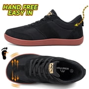 Hands-Free Slip-On Wide Toe Box Barefoot Sneakers - Men's and Women's Zero Drop Walking Shoes