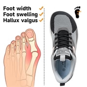 Hands-Free Slip-On Wide Toe Box Barefoot Sneakers - Women's Zero Drop Walking Shoes