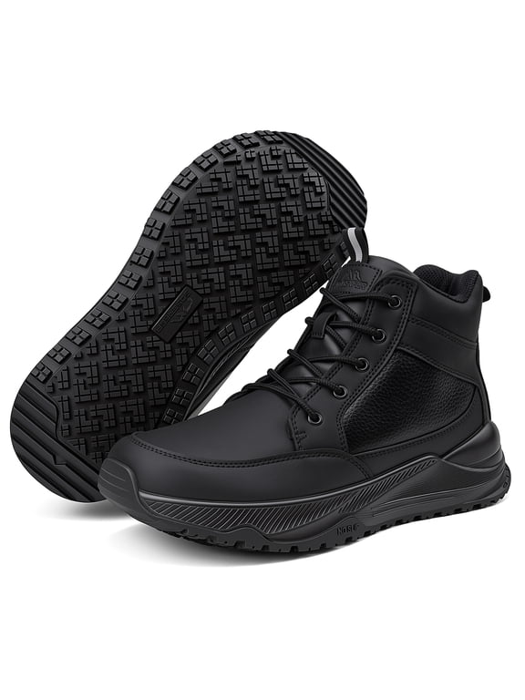 Men's Non-Slip Work Shoes Waterproof Oil-Resistant Wide Toe Box Work Boots