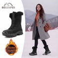 thumbnail image 1 of Sosenfer Snow Boots for Women Waterproof Winter Boots Fur Lined Warm Lace Up Black Winter Shoes Womens Hiking Work Boots for Snow, Outdoor & Daily Wear Size 5.5, 1 of 9