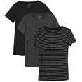 thumbnail image 1 of Sosolism 3 Pack Nursing Tops for Breastfeeding Women Short Sleeve Cotton Maternity Nursing T-shirt Clothes, 1 of 1
