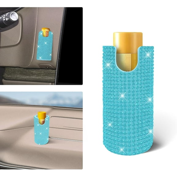 Sosolong Chapstick holder for car, Upright Lip Balm Holder -- No Melt, bling car accessories for women,Suitable for Most Vehicles.(Red)