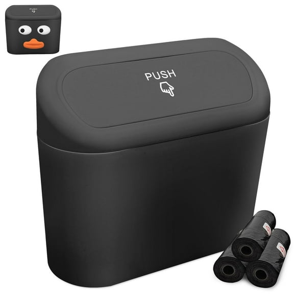 Sosolong Pink car Trash can with lid, Accessories Include 1 Universal car Leak-Proof Trash can with 45 Trash Bags, Suitable for Most Models of car Interior Storage Accessories