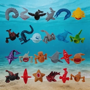 Sosowlight Mini Deep Sea Creatures Action Figures PVC with Box 24 Pieces
