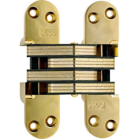 soss #220 invisible hinge polished brass 220us3