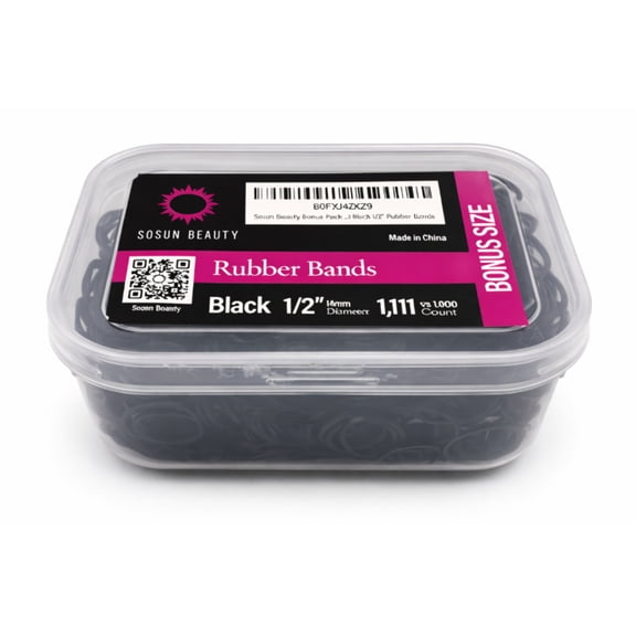 Sosun Beauty 1111 Count Rubber Bands