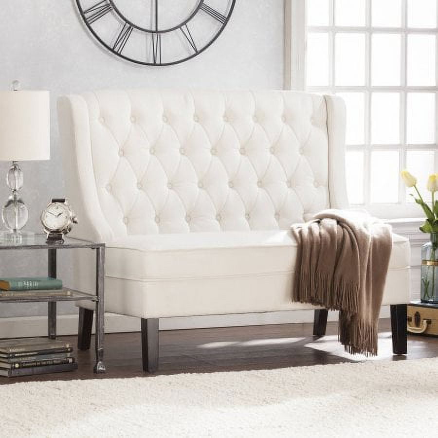 Settee bench outlet with back